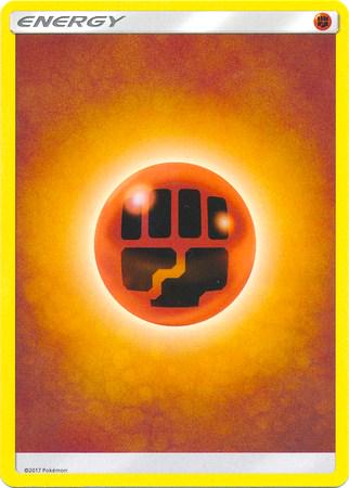 Burning Shadows Fighting Energy Pokémon card